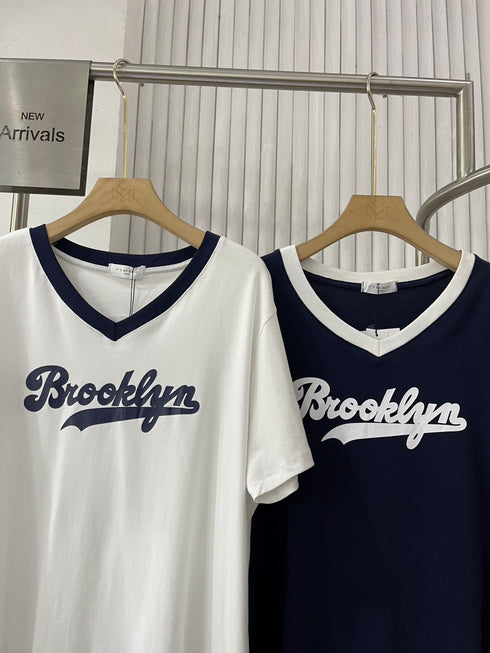 Basic Print Oversize T-Shirts